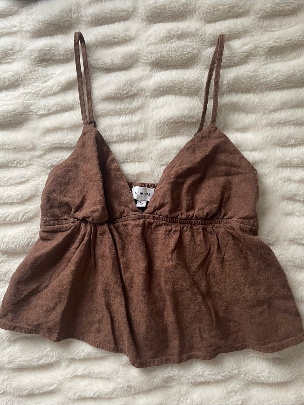 PacSun LA Hearts Brown Tank